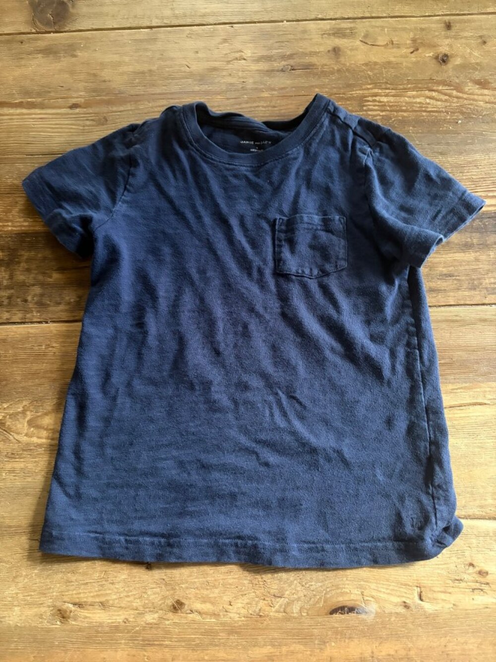 Janie and Jack Boys 6 Navy Short-Sleeve Pocket Tee